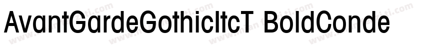 AvantGardeGothicItcT BoldCondensed字体转换